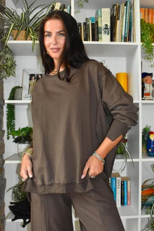 Lagen Chill Sweatshirt Chocolate